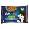 Félix Felix Sensations Jellies Halas Válogatás lazaccal, fekete tőkehallal 4 x 85 g