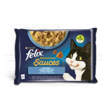 FELIX Felix Sensations Sauces (halas válogatás- szószban) 4x85g macskaeledel