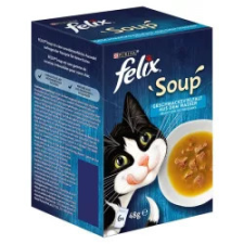 FELIX FÉLIX SOUP HALAS VÁLOGATÁS 6X48G macskaeledel