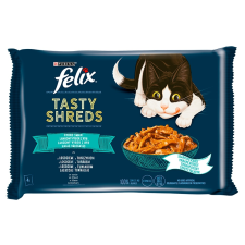 Félix Felix Tasty Shreds halas válogatás szószban 4 x 80 g macskaeledel