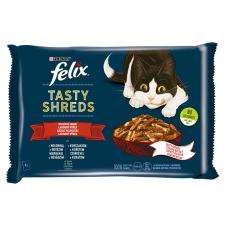 Félix Felix Tasty Shreds házias válogatás szószban 4 x 80 g macskaeledel