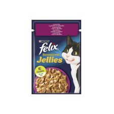 Felix Sensations Jellies Kacsával, aszpikban spenóttal nedves macskaeledel – 12×85 g macskaeledel