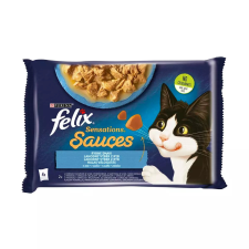 FELIX Sensations Sauces halas válogatás szószban nedves eledel felnőtt macskáknak 4x85g macskaeledel