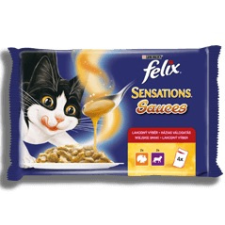  FELIX SENSATIONS SAUCES Házias válogatás szószban nedves macskaeledel 4x85g macskaeledel