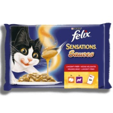 FELIX SENSATIONS SAUCES Házias válogatás szószban nedves macskaeledel 4x85g macskaeledel