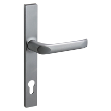  Felix szögletes Biztonsági Bejárati ajtókilincs Szatén króm 90mm PZ zár és alkatrészei