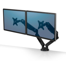 FELLOWES 8042501 0"-27" Platinum LCD TV/Monitor asztali tartó kar 2 monitorhoz Fekete tv állvány és fali konzol