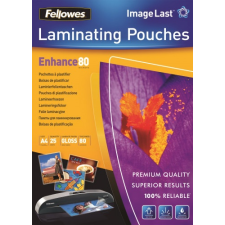 FELLOWES A/4 lamináló fólia 80 mikron fényes (25db/csom) lamináló gép