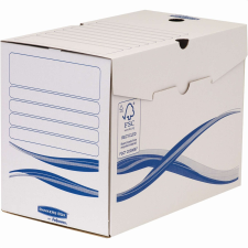 FELLOWES Archiváló doboz A4, 200mm, Fellowes® Bankers Box Basic, 25 db/csomag, kék-fehér irattartó