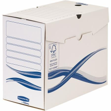 FELLOWES Archiválódoboz, A4, 150 mm, FELLOWES "Bankers Box Basic", kék-fehér irattartó