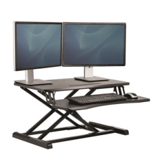 FELLOWES Corsivo Ülő/álló Munkaállomás - Fekete íróasztal