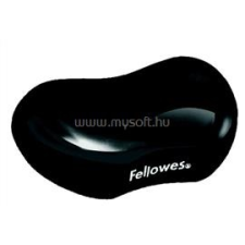 FELLOWES Csuklótámasz, mini, géltöltésű, "CrystalT Gel", fekete (FELLOWES_9112301) asztali számítógép kellék