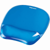 FELLOWES Egérpad csuklótámasszal, géltöltésű, Fellowes® Crystal Gel, kék