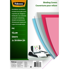 FELLOWES Előlap Fellowes A/4 200 mikron átlátszó sárga 100/csom mobiltelefon előlap