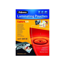 FELLOWES Lamináló fólia, A4, 125 mikron, fényes, FELLOWES, 25 db/csomag lamináló fólia