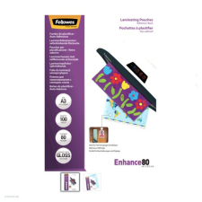 FELLOWES Lamináló fólia A/3 fényes 80 mikron öntapadó hátlappal lamináló fólia