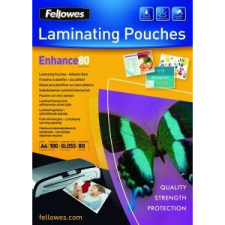 FELLOWES laminálógéphez fényes, előrelyukasztott meleglamináló fólia 80 mikron, A4 (IFW54525) (IFW54525) lamináló fólia
