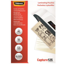 FELLOWES Meleglamináló fólia, 125 mikron, A2, fényes, 50 db, FELLOWES lamináló fólia