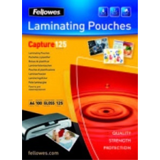 FELLOWES Meleglamináló fólia, 125 mikron, A4, fényes, 25 db, lamináló fólia