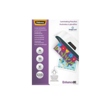 FELLOWES Meleglamináló fólia, 80 mikron, A4 fényes, 100db/csomag, Fellowes lamináló gép