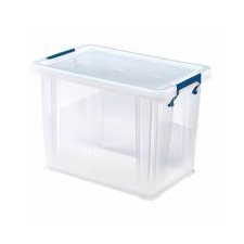 FELLOWES Műanyag tároló doboz, átlátszó, 18,5 liter, FELLOWES,  ProStore™ papírárú, csomagoló és tárolóeszköz