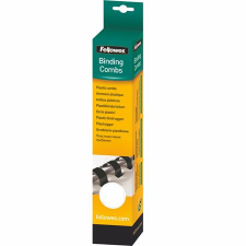 FELLOWES Spirál, műanyag, 16 mm, 101-120 lap, FELLOWES, 25 db, fehér spirálozó gép