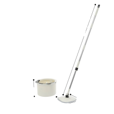  Felmosó készlet, állítható fogantyú, 360¬∞ forgatható felmosófejek, FEHÉR takarító és háztartási eszköz