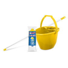Felmosó szett BONUS extra vödör 11L+ 120cm nyél + softmop pótfej sárga takarító és háztartási eszköz