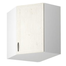  Felső sarokszekrény, fehér/sosna északi, ROYAL G60N bútor