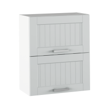 Felső szekrény, világosszürke/fehér, JULIA TYP 7 bútor