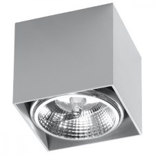 Felületre szerelhető lámpatest BLAKE GU10 Halogen Spot Tube Gray Cube SOLLUX világítás