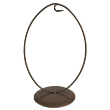  Fém állvány, tojás alakú. Mérete: 140x220 mm dekorációs kellék