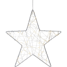  Fém csillag 25 cm átmérő karácsonyfa izzósor