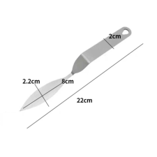Fém csokoládé levéldísz készítő spatula-4 fajta - 1-es sütés és főzés