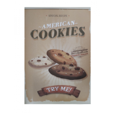  Fém doboz szögletes Cookies felirattal HU154 konyhai eszköz