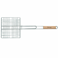 Fém grill MasterGrill MG281, Grill mérete 21x23 cm, Fogantyú 62 cm, Inox kerti sütés és főzés