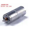  Fém hajtóműves 24V DC egyenáramú motor JGA25-370, nagy nyomaték, 500 ford/perc