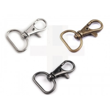  Fém karabiner 18 mm-es delfinkapocs - 5 db rövidáru