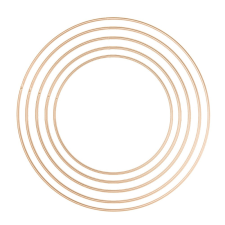  Fém karika arany 20-40cm 5db-os csomag dekorációs kellék