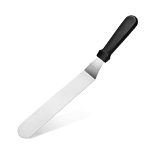 Fém kenőkés, spatula, cukrászkés – Hajlított – Extra nagy sütés és főzés