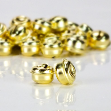  Fém kolomp arany 1,8cm 30db/cs dekorációs kellék