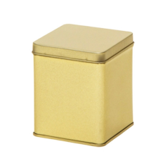 Fémdoboz 75x75x95mm,Gold papírárú, csomagoló és tárolóeszköz
