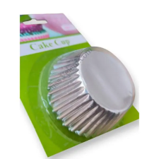  Fényes ezüst muffin papír 50 db sütés és főzés