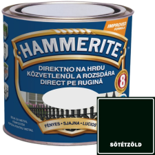  FÉNYES SÖTÉTZÖLD - HAMMERITE FÉMFESTÉK- KÖZVETLENÜL A ROZSDÁRA - 0,75L zománcfesték