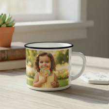  Fényképes Bögre - Zománcozott kerámia - 3dl bögrék, csészék