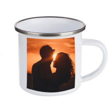  Fényképes zománcozott bögre - fehér bögrék, csészék