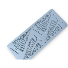  Fenyőfa alakú csoki dísz  készítő szilikon forma, 4 adagos edény