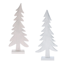  Fenyőfa talppal fa fehér M47cm dekorációs kellék