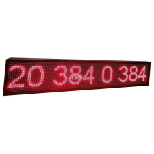 Fényújság 192cm x 16cm Piros LED reklámtábla fényreklám + Bónusz ajándék WiFi vezérlés led rendszer tartozék