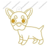  Fényvarázsforma, kicsi kutya-francia bulldog
